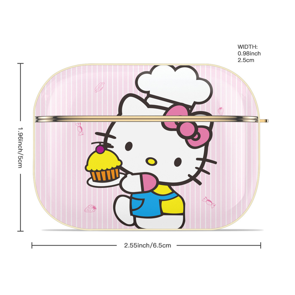 Hello Kitty ハローキティ 【AirPods Pro用】ハードシェル保護ケース｜耐衝撃・防指紋・カラビナ付き商品仕様