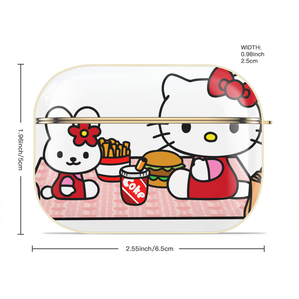 Hello Kitty ハローキティ 【AirPods Pro用】ハードシェル保護ケース｜耐衝撃・防指紋・カラビナ付き商品仕様