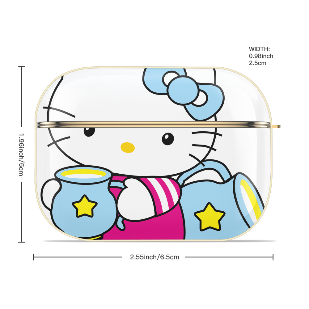 Hello Kitty ハローキティ 【AirPods Pro用】ハードシェル保護ケース｜耐衝撃・防指紋・カラビナ付き商品仕様