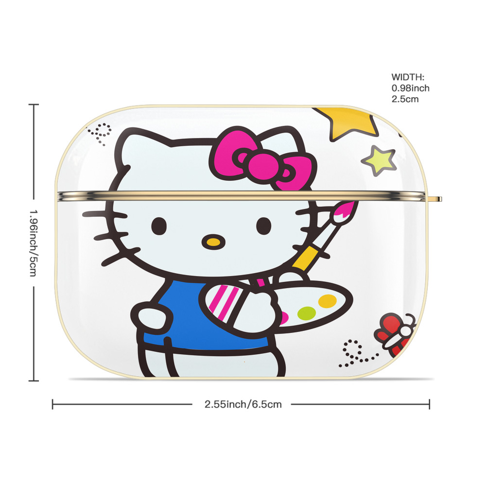 Hello Kitty ハローキティ 【AirPods Pro用】ハードシェル保護ケース｜耐衝撃・防指紋・カラビナ付き商品仕様