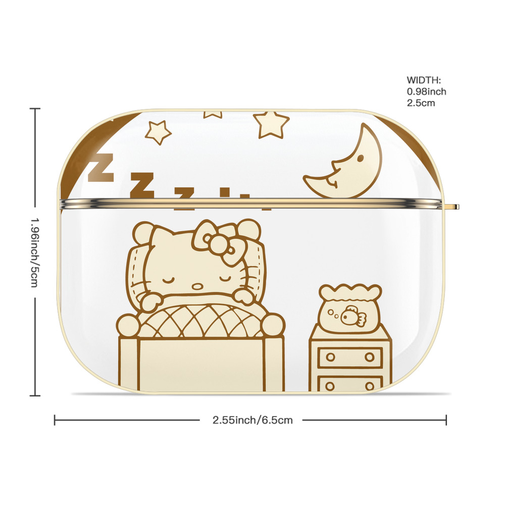 Hello Kitty ハローキティ 【AirPods Pro用】ハードシェル保護ケース｜耐衝撃・防指紋・カラビナ付き商品仕様