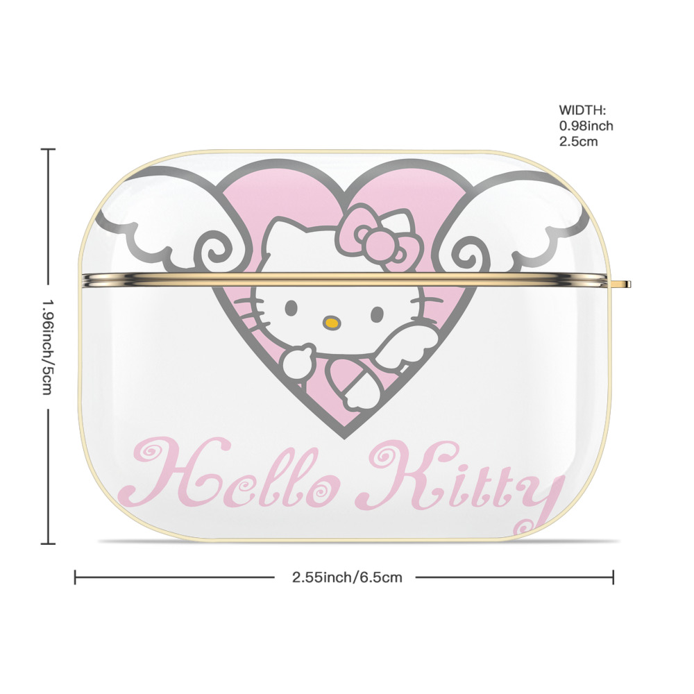 Hello Kitty ハローキティ 【AirPods Pro用】ハードシェル保護ケース｜耐衝撃・防指紋・カラビナ付き商品仕様