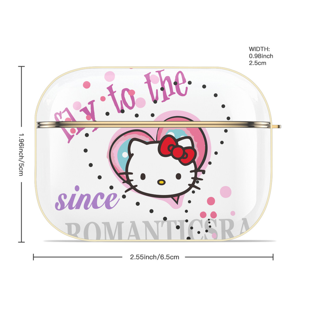 Hello Kitty ハローキティ 【AirPods Pro用】ハードシェル保護ケース｜耐衝撃・防指紋・カラビナ付き商品仕様