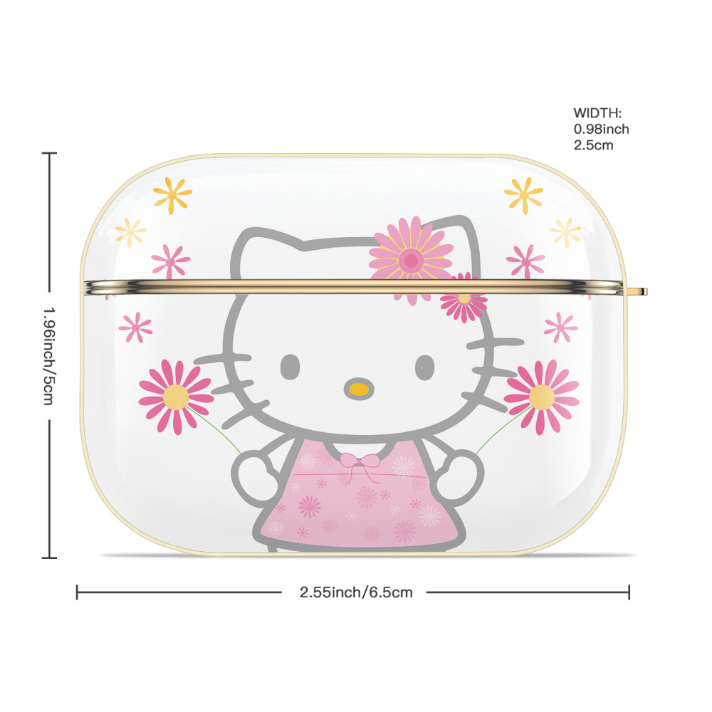 Hello Kitty ハローキティ 【AirPods Pro用】ハードシェル保護ケース｜耐衝撃・防指紋・カラビナ付き商品仕様