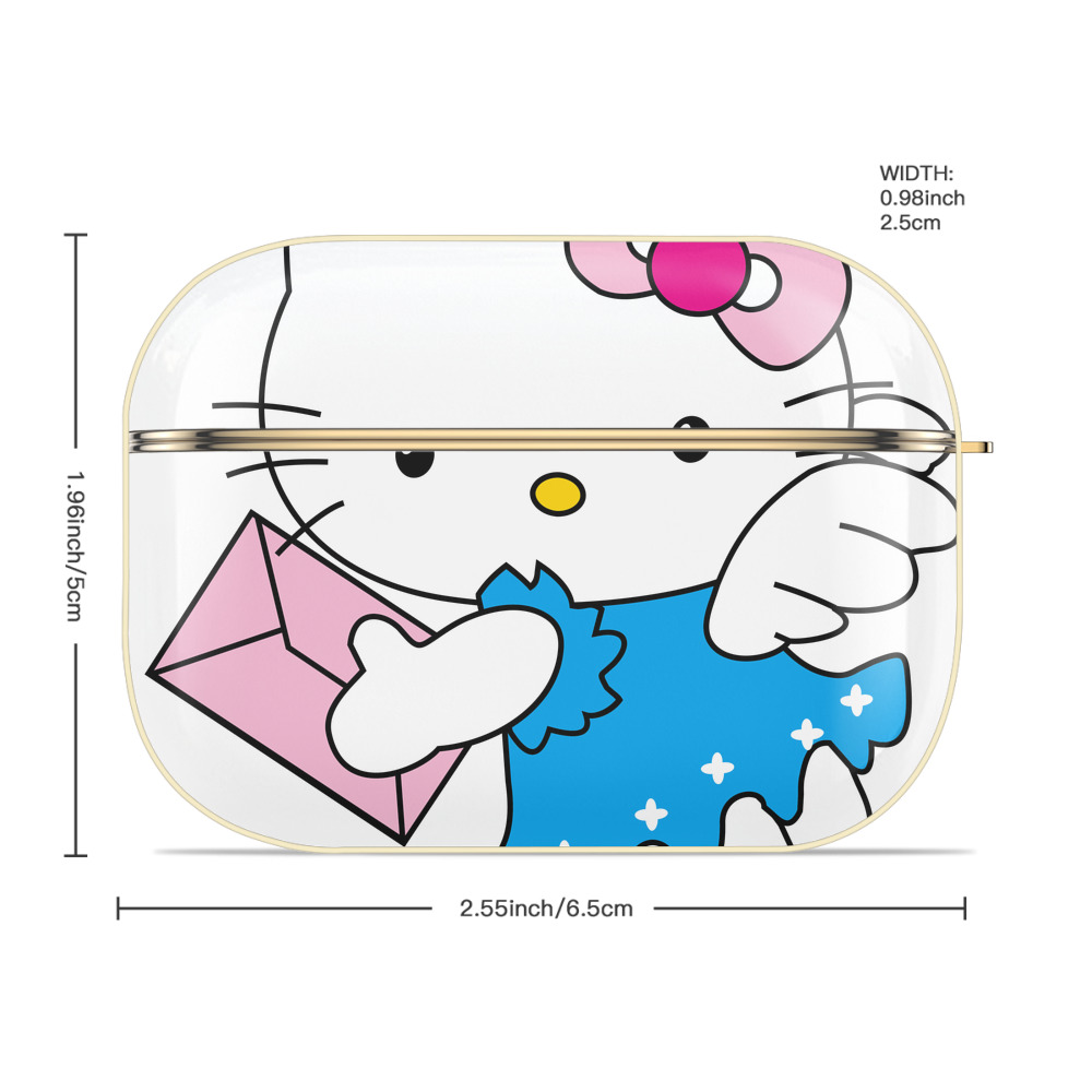 Hello Kitty ハローキティ 【AirPods Pro用】ハードシェル保護ケース｜耐衝撃・防指紋・カラビナ付き商品仕様