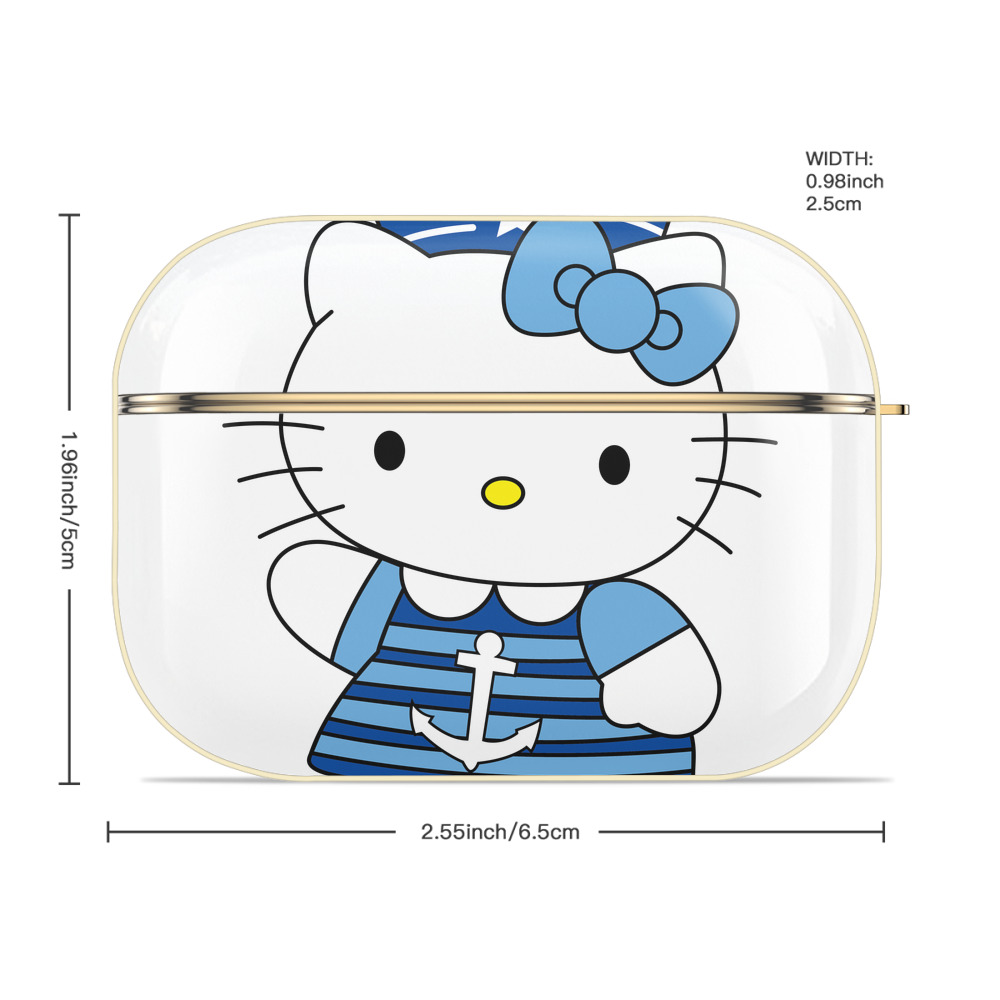 Hello Kitty ハローキティ 【AirPods Pro用】ハードシェル保護ケース｜耐衝撃・防指紋・カラビナ付き商品仕様
