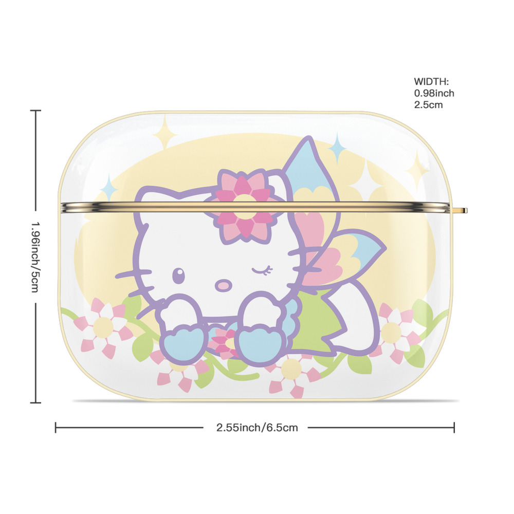 Hello Kitty ハローキティ 【AirPods Pro用】ハードシェル保護ケース｜耐衝撃・防指紋・カラビナ付き商品仕様