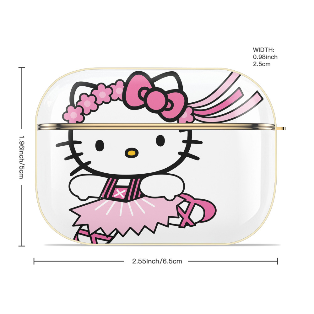 Hello Kitty ハローキティ 【AirPods Pro用】ハードシェル保護ケース｜耐衝撃・防指紋・カラビナ付き商品仕様