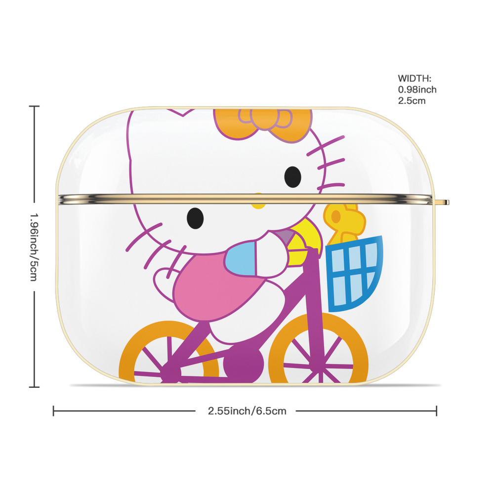 Hello Kitty ハローキティ 【AirPods Pro用】ハードシェル保護ケース｜耐衝撃・防指紋・カラビナ付き商品仕様