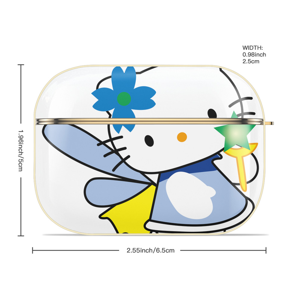 Hello Kitty ハローキティ 【AirPods Pro用】ハードシェル保護ケース｜耐衝撃・防指紋・カラビナ付き商品仕様