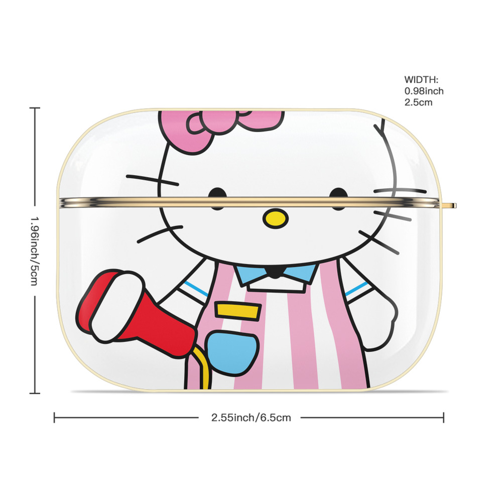 Hello Kitty ハローキティ 【AirPods Pro用】ハードシェル保護ケース｜耐衝撃・防指紋・カラビナ付き商品仕様