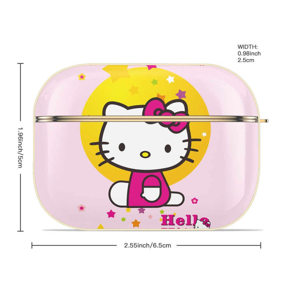 Hello Kitty ハローキティ 【AirPods Pro用】ハードシェル保護ケース｜耐衝撃・防指紋・カラビナ付き商品仕様