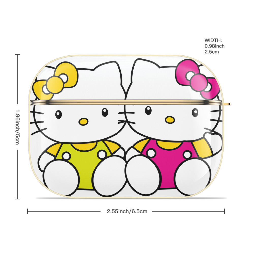 Hello Kitty ハローキティ 【AirPods Pro用】ハードシェル保護ケース｜耐衝撃・防指紋・カラビナ付き商品仕様