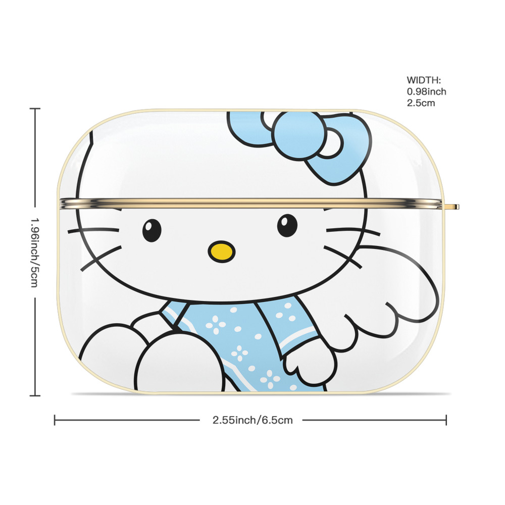 Hello Kitty ハローキティ 【AirPods Pro用】ハードシェル保護ケース｜耐衝撃・防指紋・カラビナ付き商品仕様