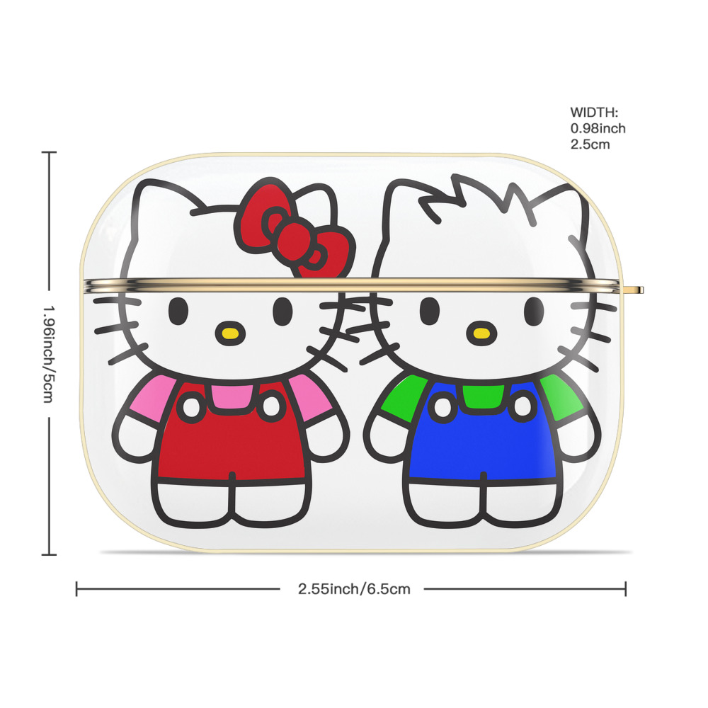 Hello Kitty ハローキティ 【AirPods Pro用】ハードシェル保護ケース｜耐衝撃・防指紋・カラビナ付き商品仕様