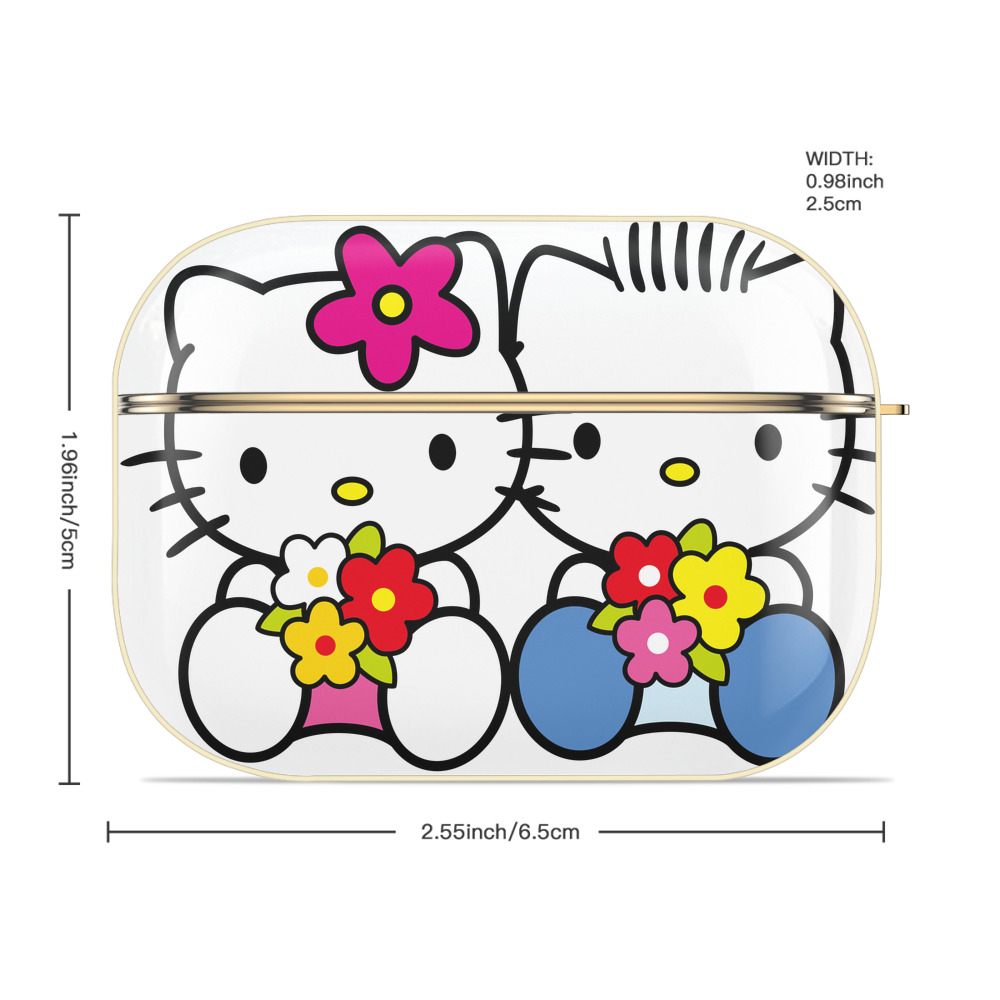 Hello Kitty ハローキティ 【AirPods Pro用】ハードシェル保護ケース｜耐衝撃・防指紋・カラビナ付き商品仕様