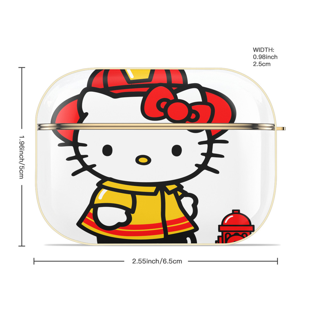 Hello Kitty ハローキティ 【AirPods Pro用】ハードシェル保護ケース｜耐衝撃・防指紋・カラビナ付き商品仕様