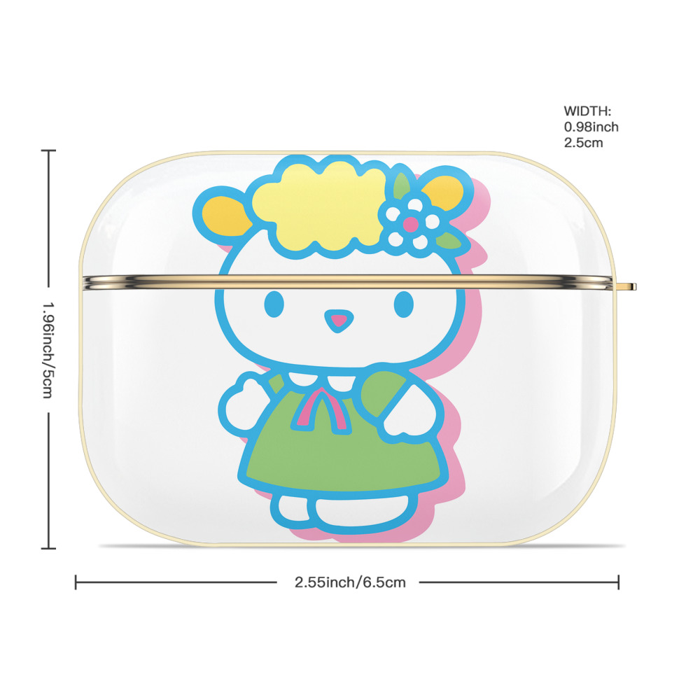 Hello Kitty ハローキティ 【AirPods Pro用】ハードシェル保護ケース｜耐衝撃・防指紋・カラビナ付き商品仕様