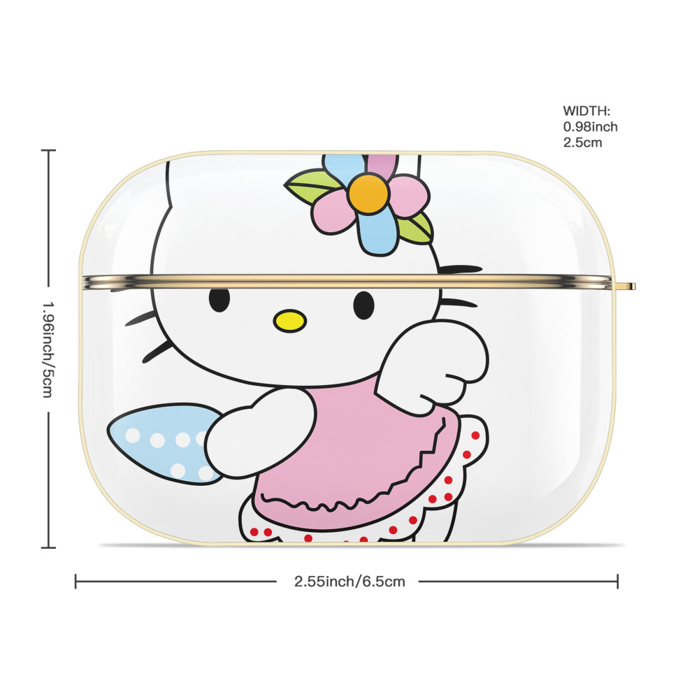 Hello Kitty ハローキティ 【AirPods Pro用】ハードシェル保護ケース｜耐衝撃・防指紋・カラビナ付き商品仕様