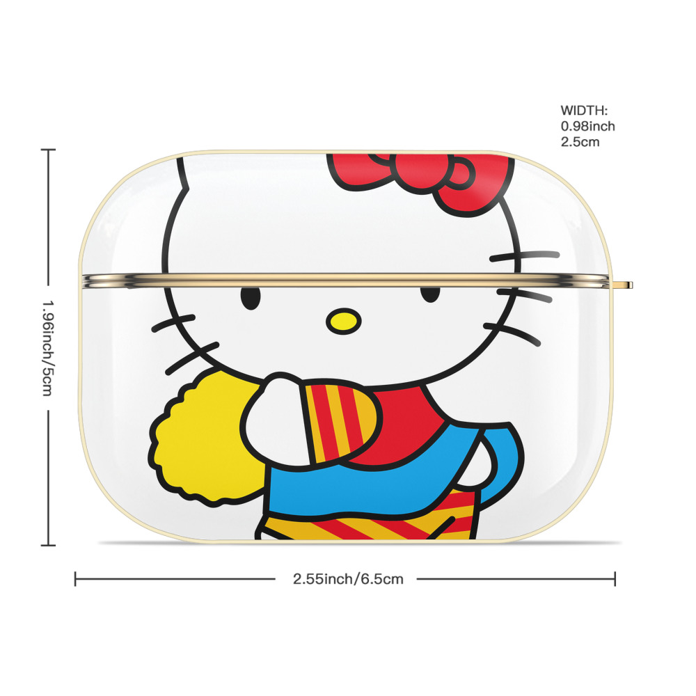 Hello Kitty ハローキティ 【AirPods Pro用】ハードシェル保護ケース｜耐衝撃・防指紋・カラビナ付き商品仕様