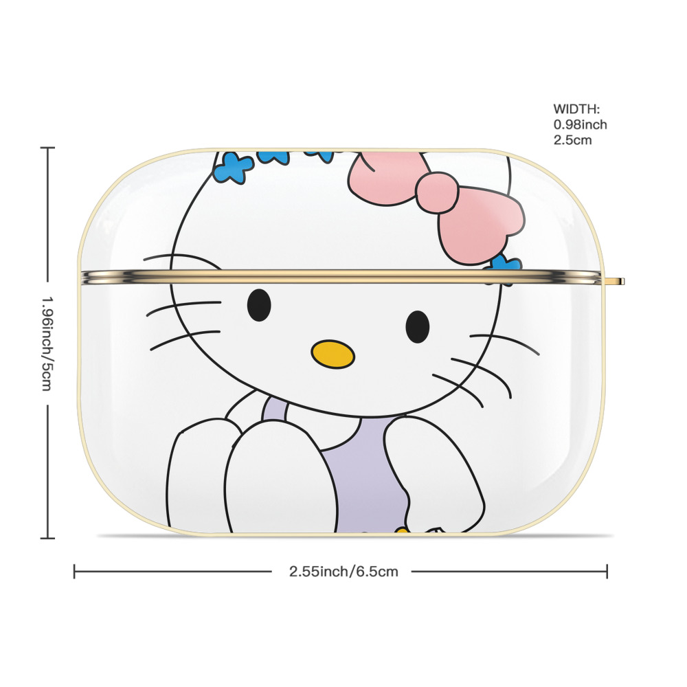 Hello Kitty ハローキティ 【AirPods Pro用】ハードシェル保護ケース｜耐衝撃・防指紋・カラビナ付き商品仕様