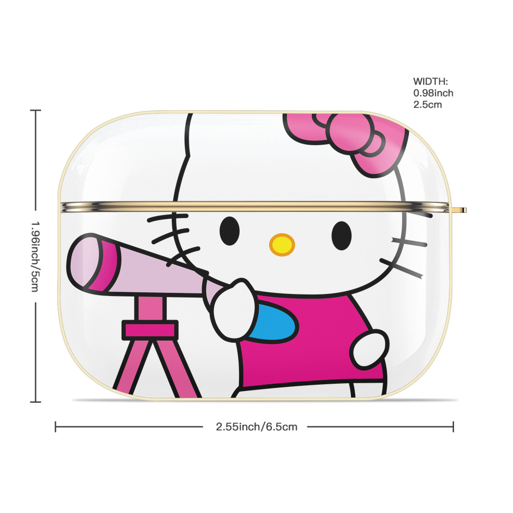 Hello Kitty ハローキティ 【AirPods Pro用】ハードシェル保護ケース｜耐衝撃・防指紋・カラビナ付き商品仕様