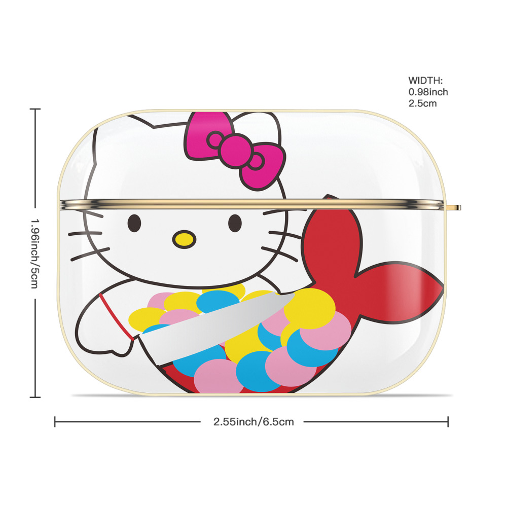Hello Kitty ハローキティ 【AirPods Pro用】ハードシェル保護ケース｜耐衝撃・防指紋・カラビナ付き商品仕様