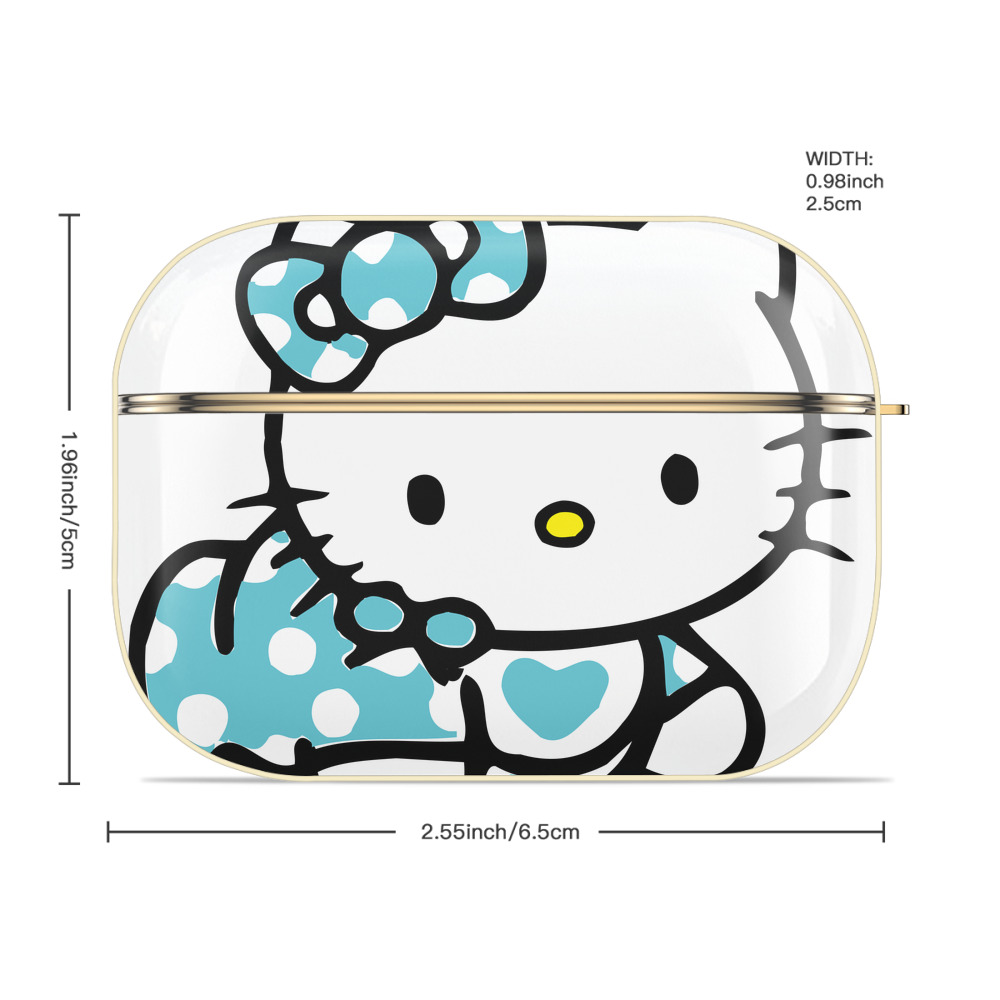 Hello Kitty ハローキティ 【AirPods Pro用】ハードシェル保護ケース｜耐衝撃・防指紋・カラビナ付き商品仕様