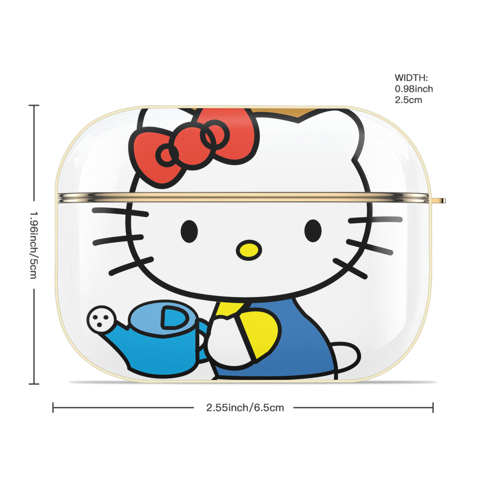 Hello Kitty ハローキティ 【AirPods Pro用】ハードシェル保護ケース｜耐衝撃・防指紋・カラビナ付き商品仕様