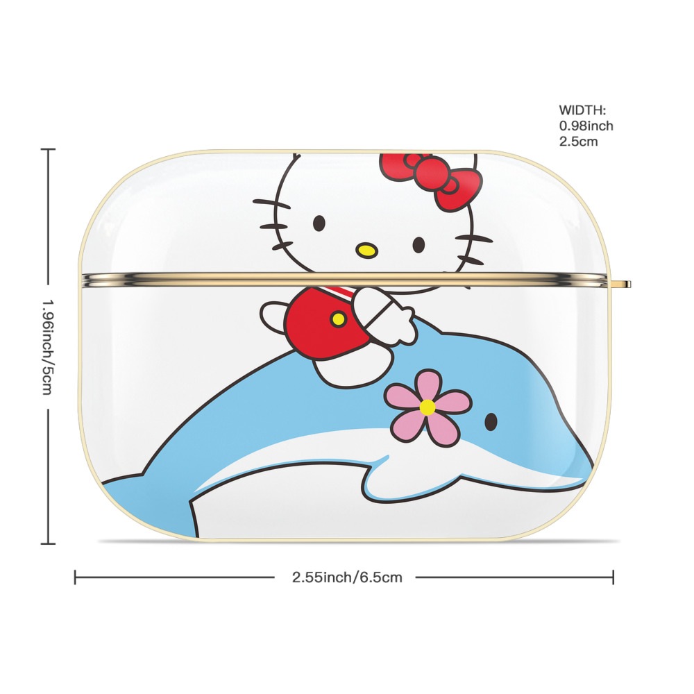 Hello Kitty ハローキティ 【AirPods Pro用】ハードシェル保護ケース｜耐衝撃・防指紋・カラビナ付き商品仕様