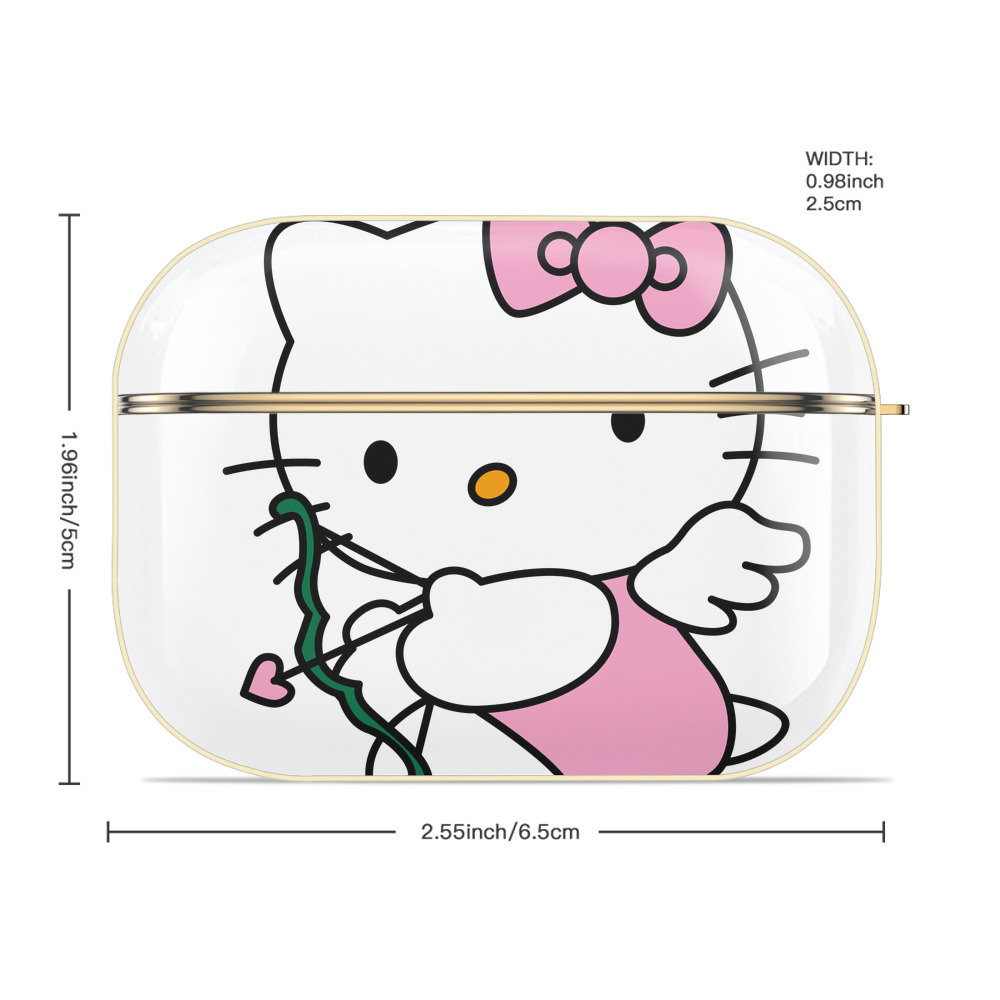 Hello Kitty ハローキティ 【AirPods Pro用】ハードシェル保護ケース｜耐衝撃・防指紋・カラビナ付き商品仕様