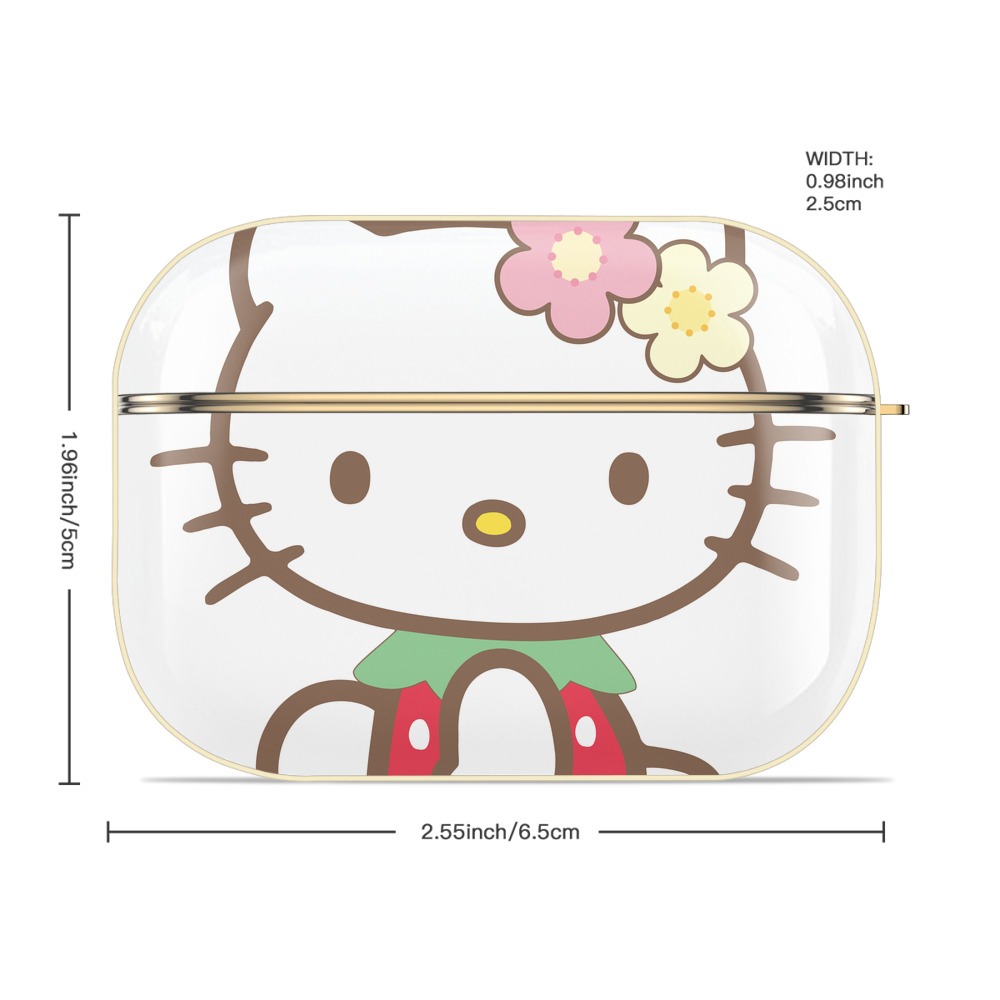 Hello Kitty ハローキティ 【AirPods Pro用】ハードシェル保護ケース｜耐衝撃・防指紋・カラビナ付き商品仕様