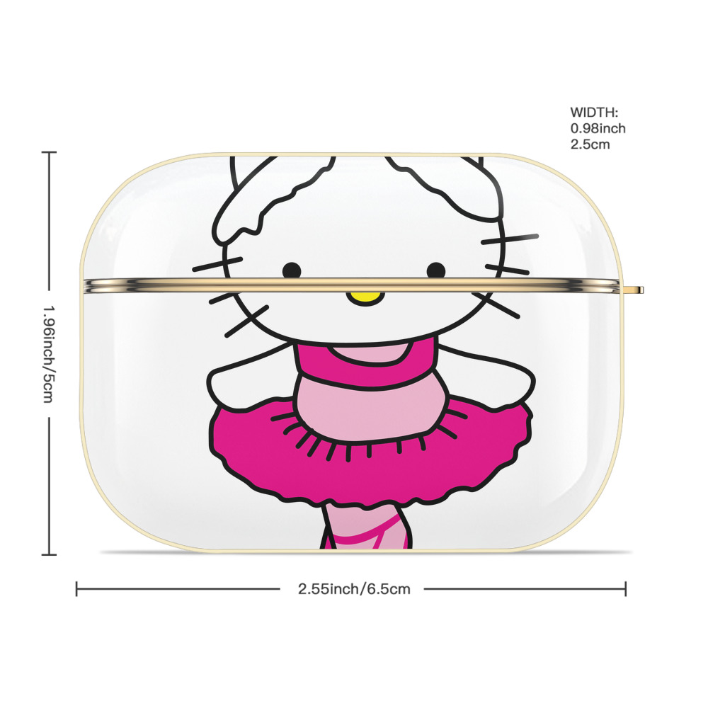 Hello Kitty ハローキティ 【AirPods Pro用】ハードシェル保護ケース｜耐衝撃・防指紋・カラビナ付き商品仕様