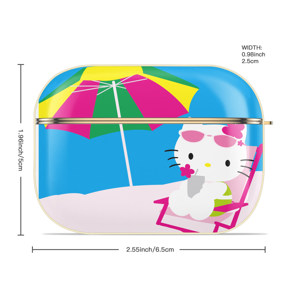 Hello Kitty ハローキティ 【AirPods Pro用】ハードシェル保護ケース｜耐衝撃・防指紋・カラビナ付き商品仕様