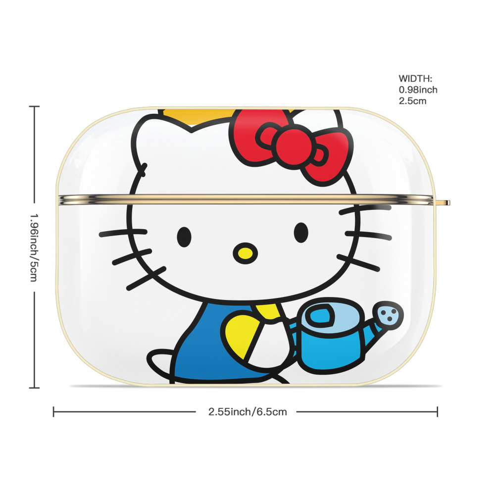 Hello Kitty ハローキティ 【AirPods Pro用】ハードシェル保護ケース｜耐衝撃・防指紋・カラビナ付き商品仕様