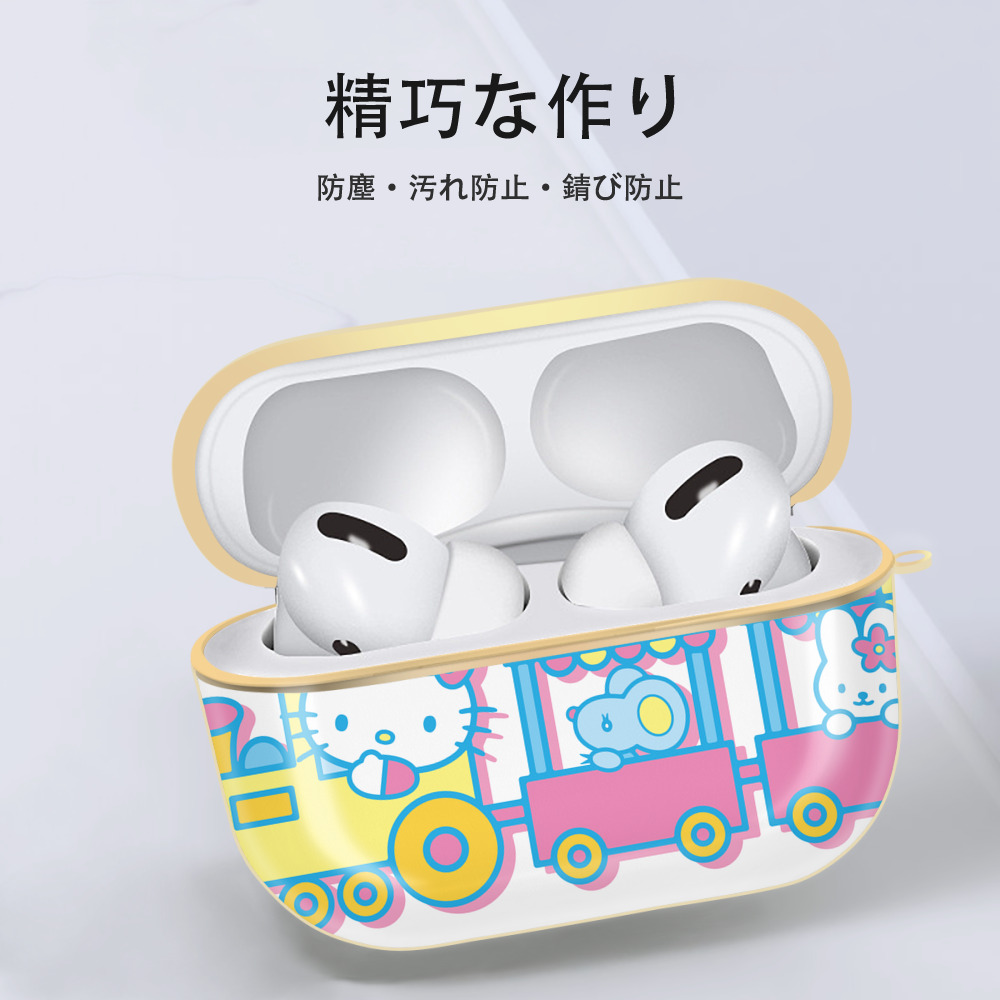 Hello Kitty ハローキティ 【AirPods Pro用】ハードシェル保護ケース｜耐衝撃・防指紋・カラビナ付き商品仕様