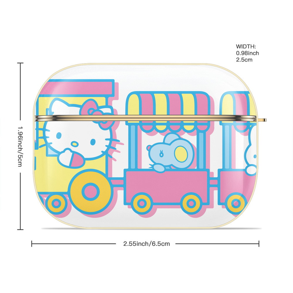 Hello Kitty ハローキティ 【AirPods Pro用】ハードシェル保護ケース｜耐衝撃・防指紋・カラビナ付き商品仕様