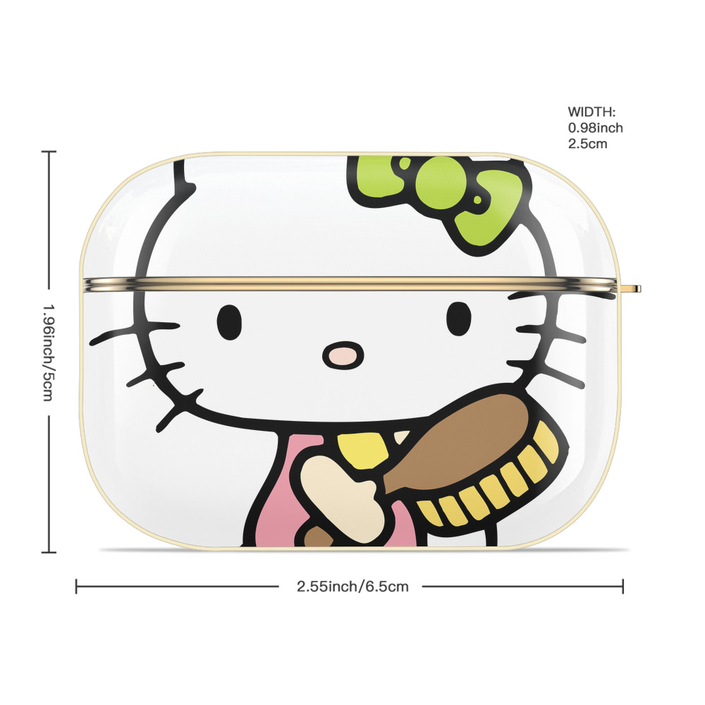 Hello Kitty ハローキティ 【AirPods Pro用】ハードシェル保護ケース｜耐衝撃・防指紋・カラビナ付き商品仕様