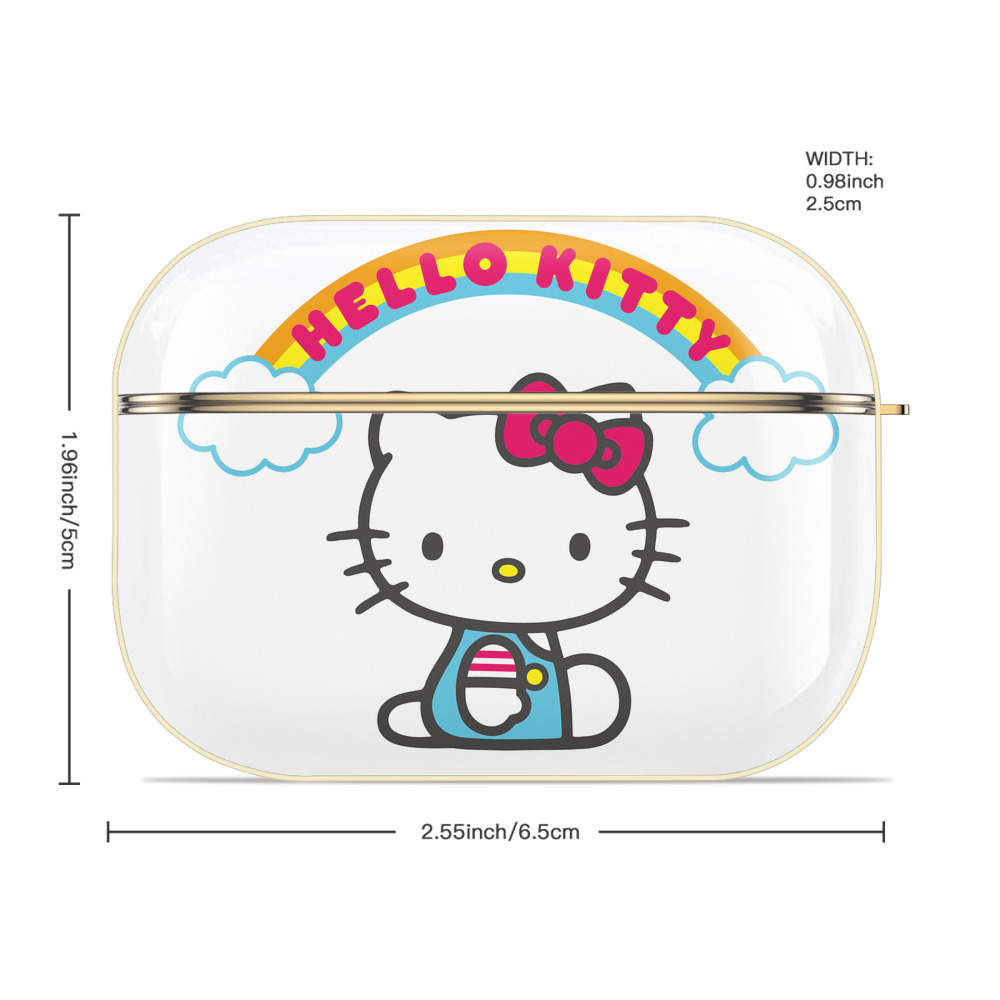 Hello Kitty ハローキティ 【AirPods Pro用】ハードシェル保護ケース｜耐衝撃・防指紋・カラビナ付き商品仕様