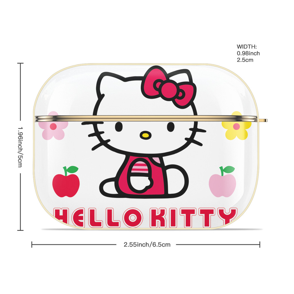Hello Kitty ハローキティ 【AirPods Pro用】ハードシェル保護ケース｜耐衝撃・防指紋・カラビナ付き商品仕様