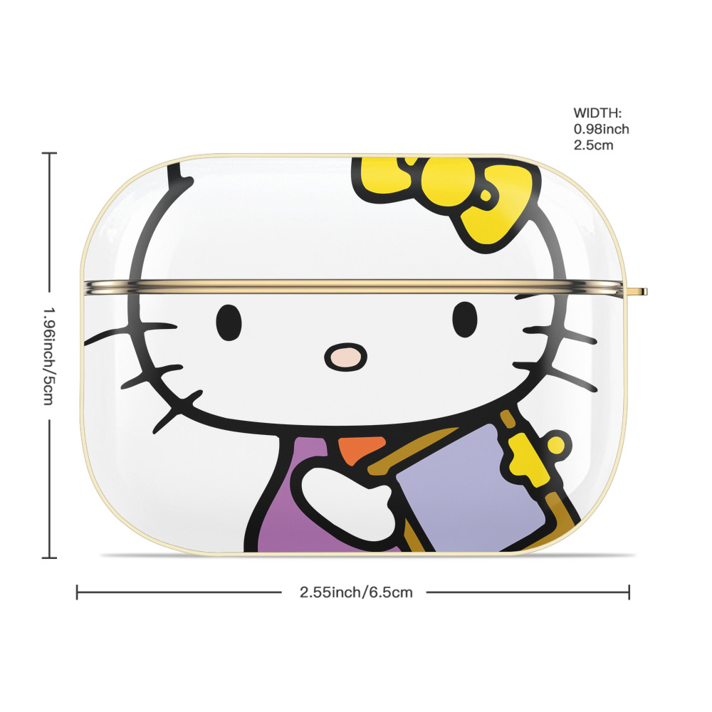 Hello Kitty ハローキティ 【AirPods Pro用】ハードシェル保護ケース｜耐衝撃・防指紋・カラビナ付き商品仕様