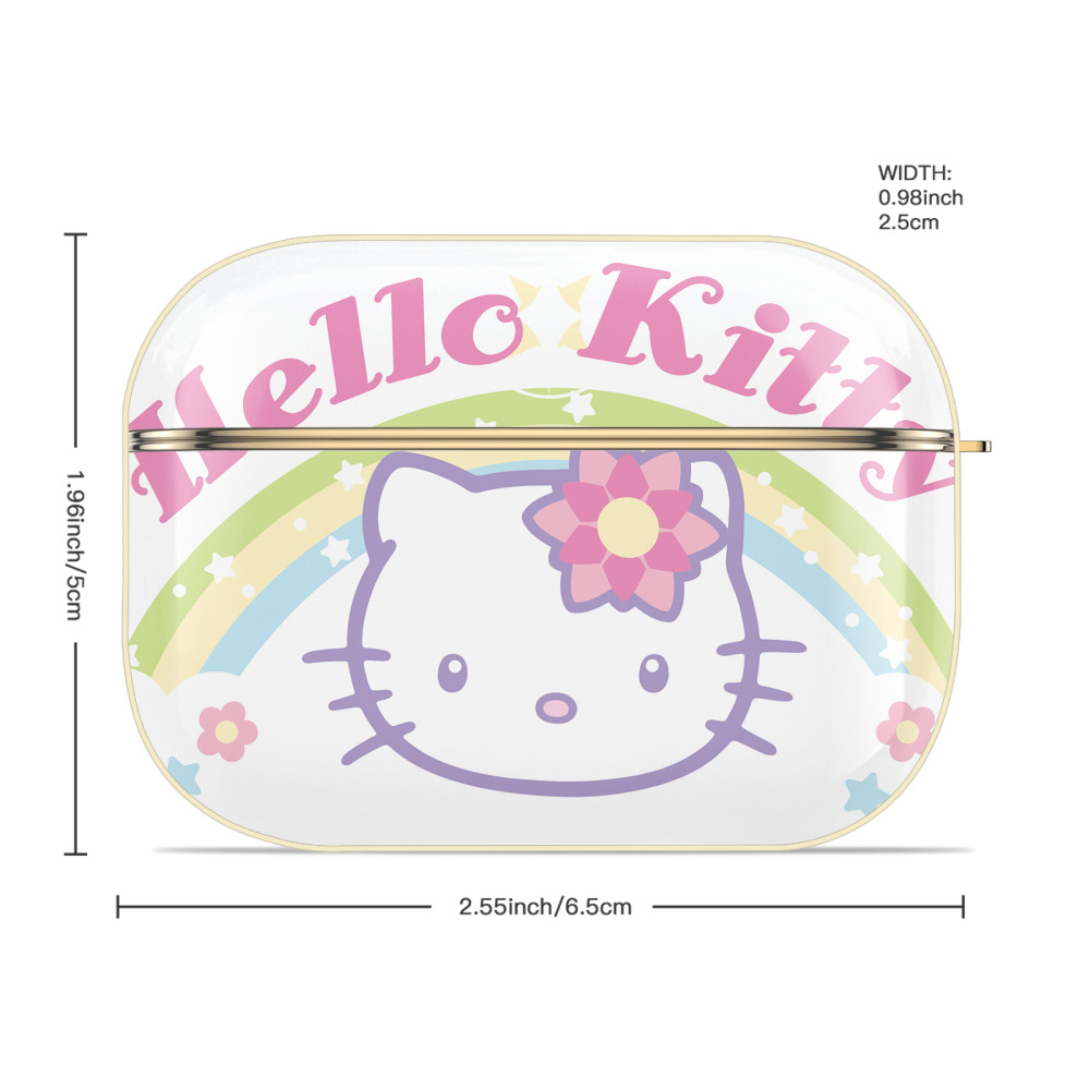 Hello Kitty ハローキティ 【AirPods Pro用】ハードシェル保護ケース｜耐衝撃・防指紋・カラビナ付き商品仕様