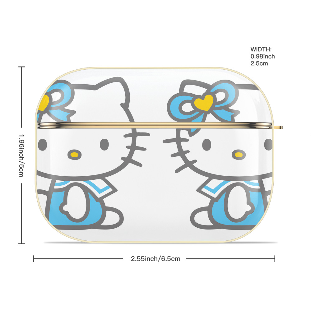 Hello Kitty ハローキティ 【AirPods Pro用】ハードシェル保護ケース｜耐衝撃・防指紋・カラビナ付き商品仕様