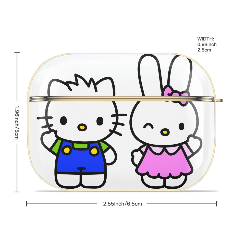 Hello Kitty ハローキティ 【AirPods Pro用】ハードシェル保護ケース｜耐衝撃・防指紋・カラビナ付き商品仕様