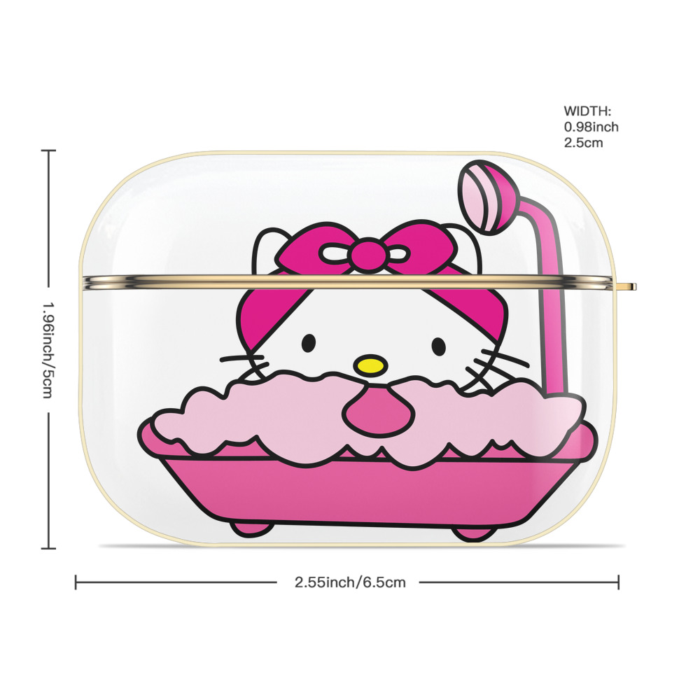 Hello Kitty ハローキティ 【AirPods Pro用】ハードシェル保護ケース｜耐衝撃・防指紋・カラビナ付き商品仕様