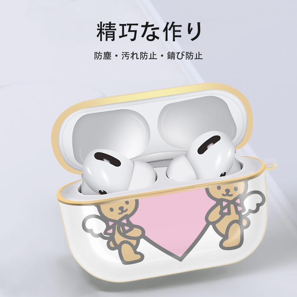 Hello Kitty ハローキティ 【AirPods Pro用】ハードシェル保護ケース｜耐衝撃・防指紋・カラビナ付き商品仕様