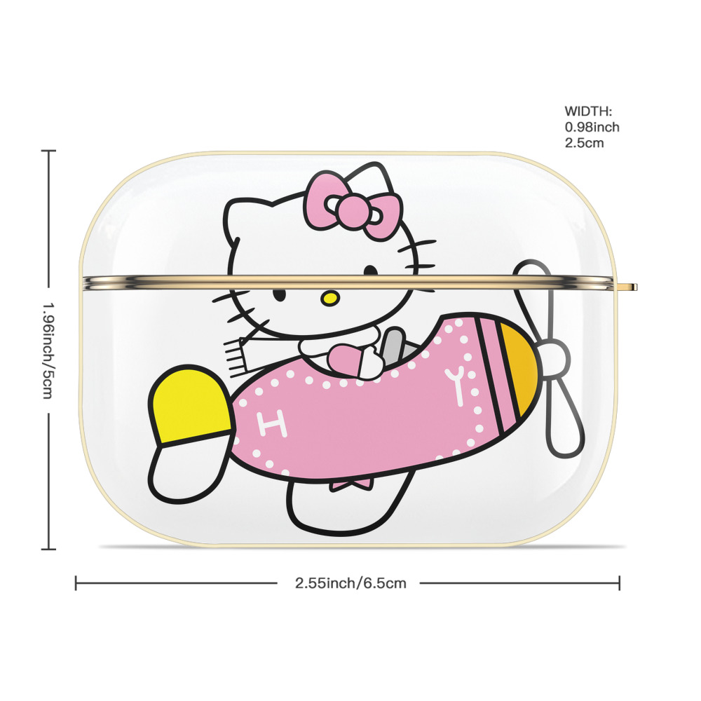 Hello Kitty ハローキティ 【AirPods Pro用】ハードシェル保護ケース｜耐衝撃・防指紋・カラビナ付き商品仕様