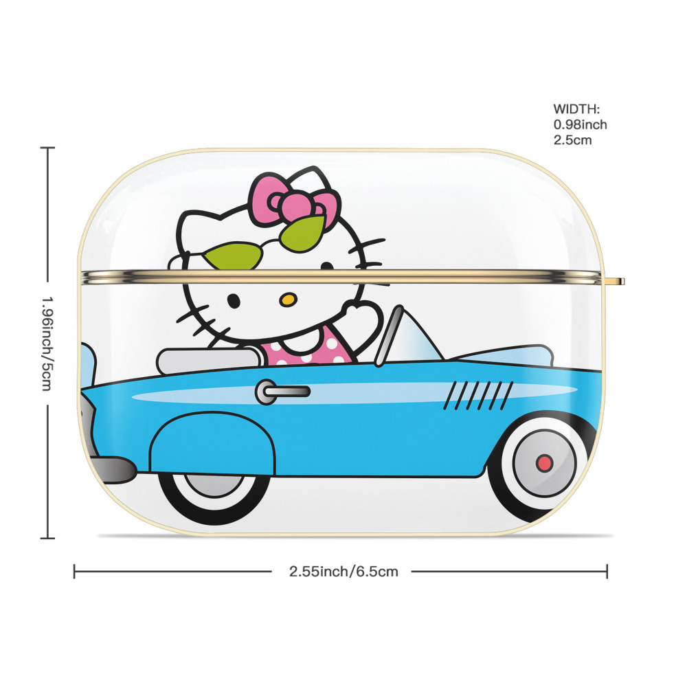 Hello Kitty ハローキティ 【AirPods Pro用】ハードシェル保護ケース｜耐衝撃・防指紋・カラビナ付き商品仕様