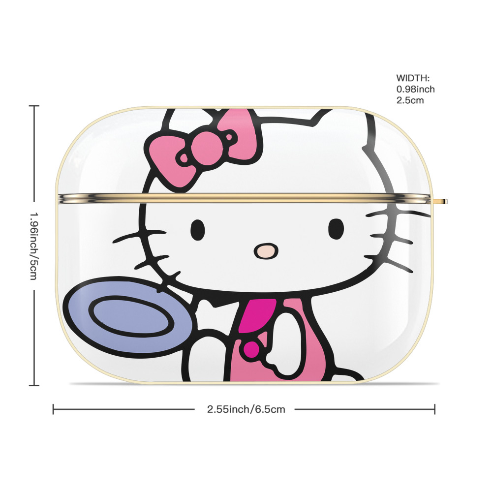 Hello Kitty ハローキティ 【AirPods Pro用】ハードシェル保護ケース｜耐衝撃・防指紋・カラビナ付き商品仕様