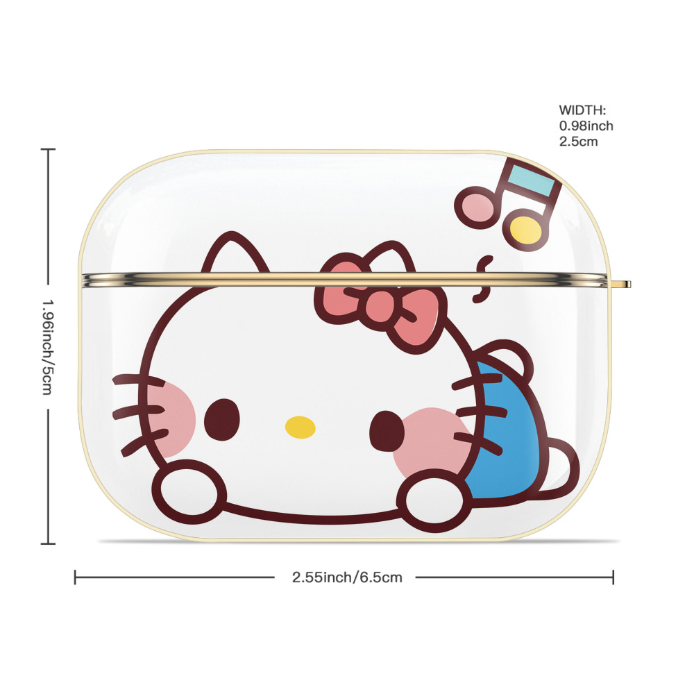 Hello Kitty ハローキティ 【AirPods Pro用】ハードシェル保護ケース｜耐衝撃・防指紋・カラビナ付き商品仕様